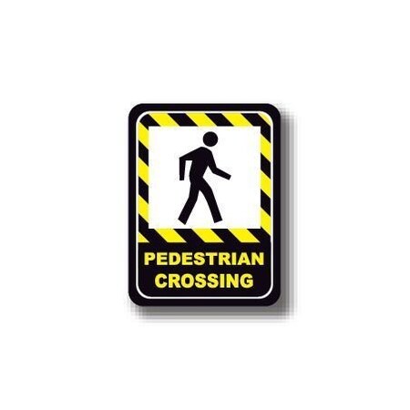 Ergomat 50in x 32in RECTANGLE SIGNS - Pedestrian Crossing DSV-SIGN 1600 #0390 -UEN